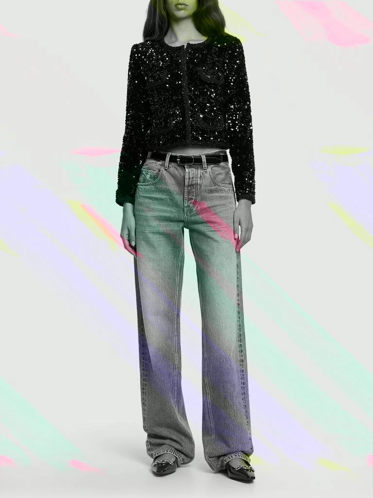 商品Self Portrait|Sequined Cropped Jacket,价格¥4391,第1张图片