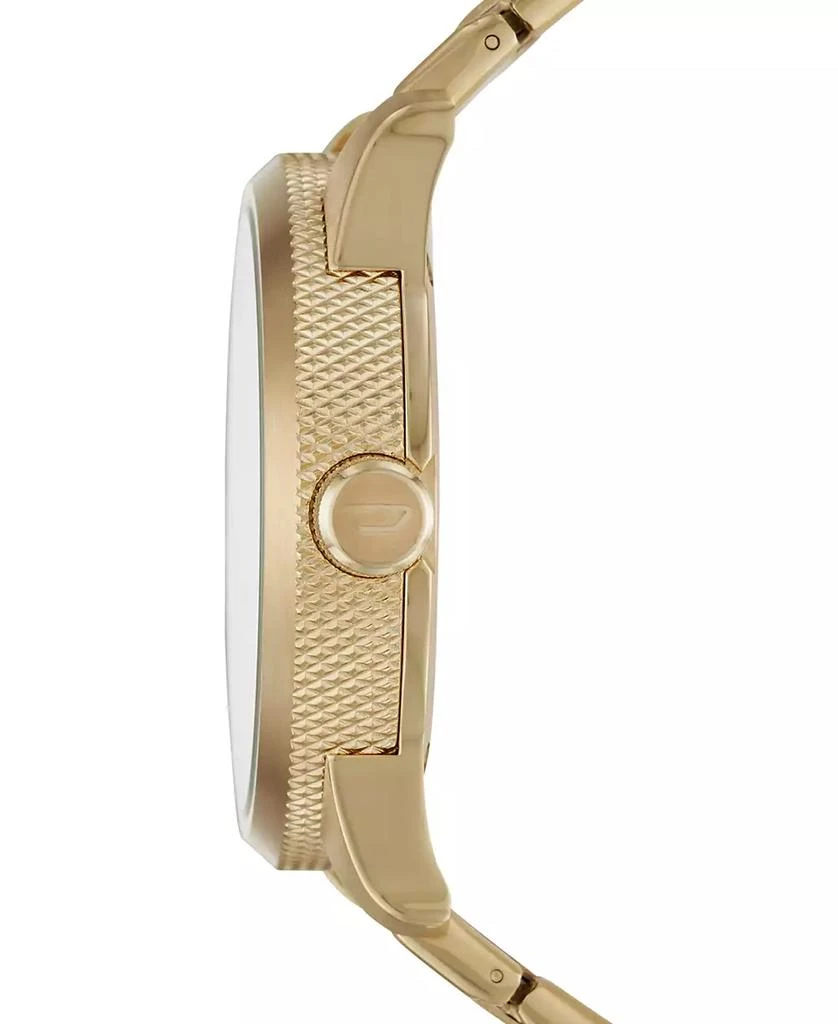 商品Diesel|Men's Rasp Gold-Tone Stainless Steel Bracelet Watch 46x53mm DZ1761,价格¥1563,第3张图片详细描述