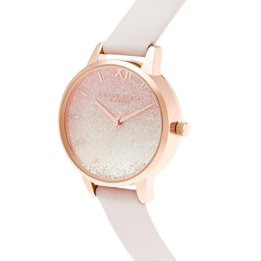 商品Olivia Burton|Women's Under The Sea Pink Leather Strap Watch 30mm,价格¥1136,第2张图片详细描述