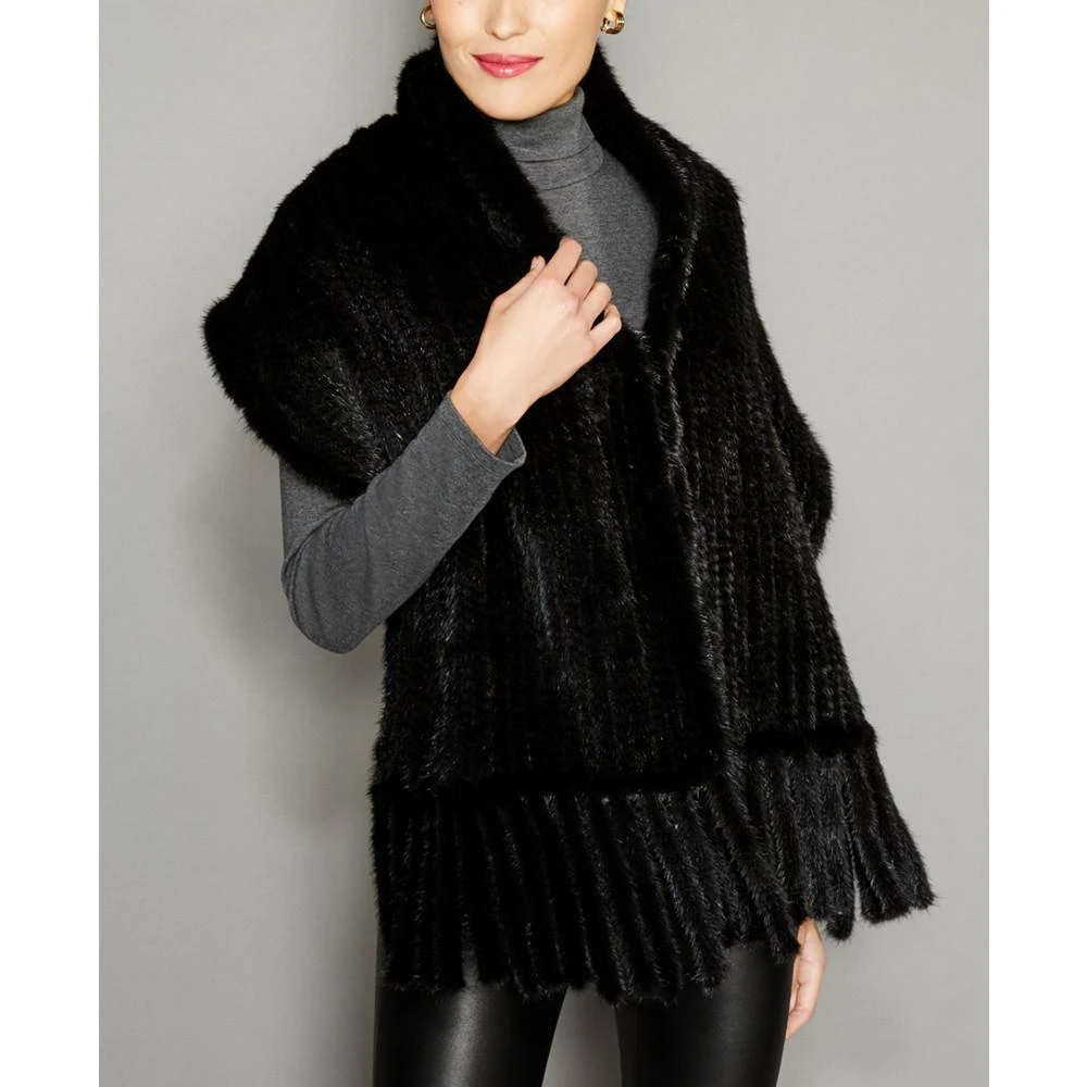 商品The Fur Vault|Knitted Mink Fur Stole,价格¥6733,第1张图片