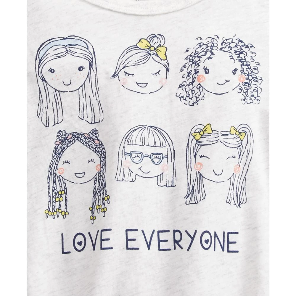 商品First Impressions|Baby Girls Love Everyone Flutter-Sleeve T-Shirt, Created for Macy's,价格¥15,第3张图片详细描述