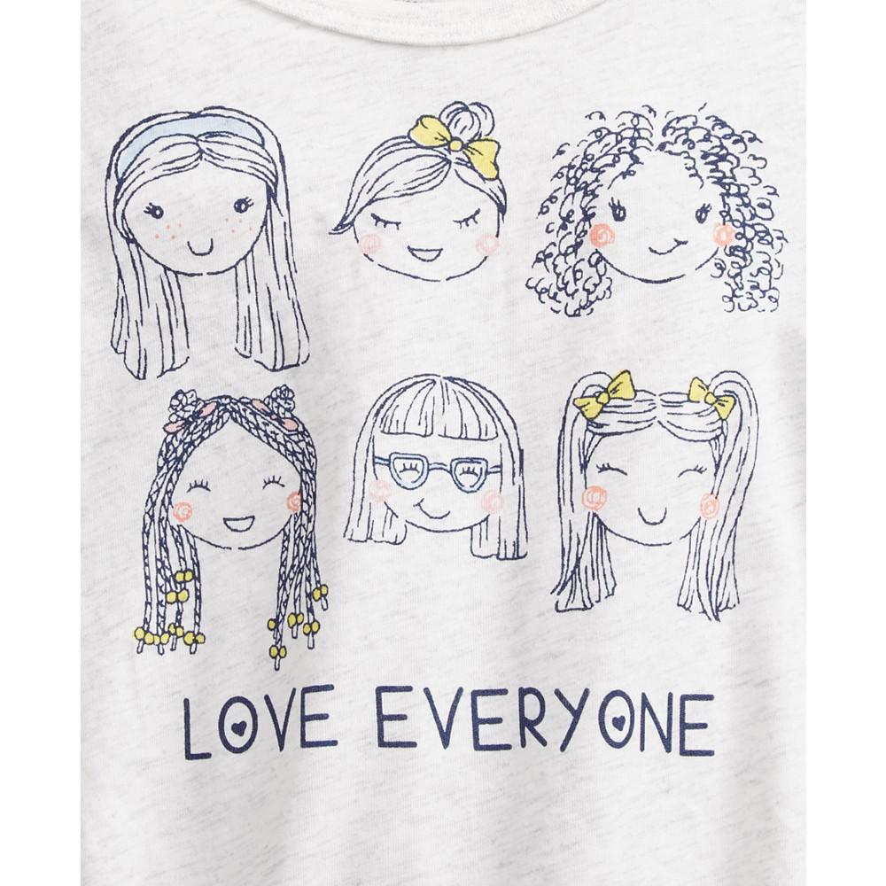 商品First Impressions|Baby Girls Love Everyone Flutter-Sleeve T-Shirt, Created for Macy's,价格¥15,第5张图片详细描述