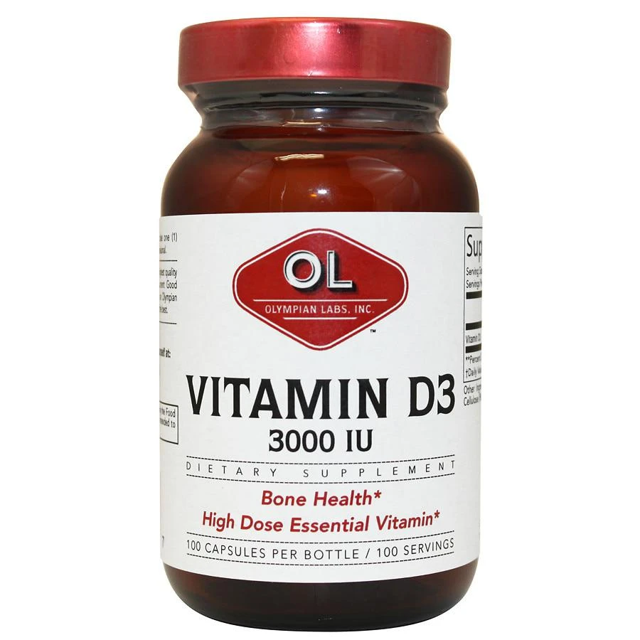 商品Olympian Labs|Vitamin D3 3000 IU,价格¥63,第1张图片
