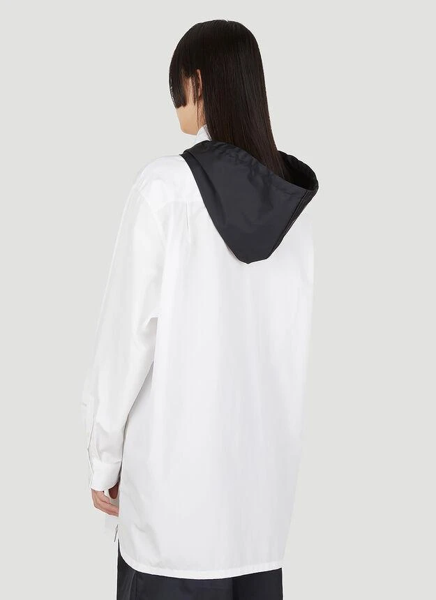 商品Prada|Hooded Classic Shirt in White,价格¥15908,第4张图片详细描述