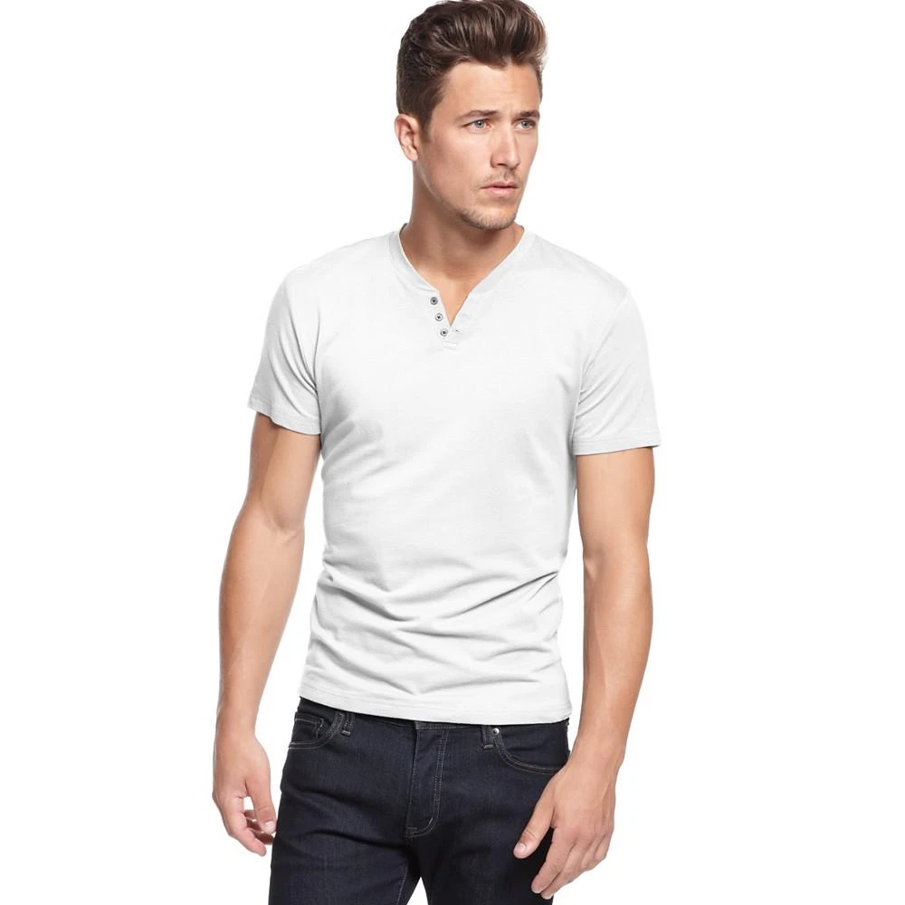 商品Alfani|Men's Stretch Solid, Henley T-Shirt, Created for Macy's,价格¥299,第1张图片