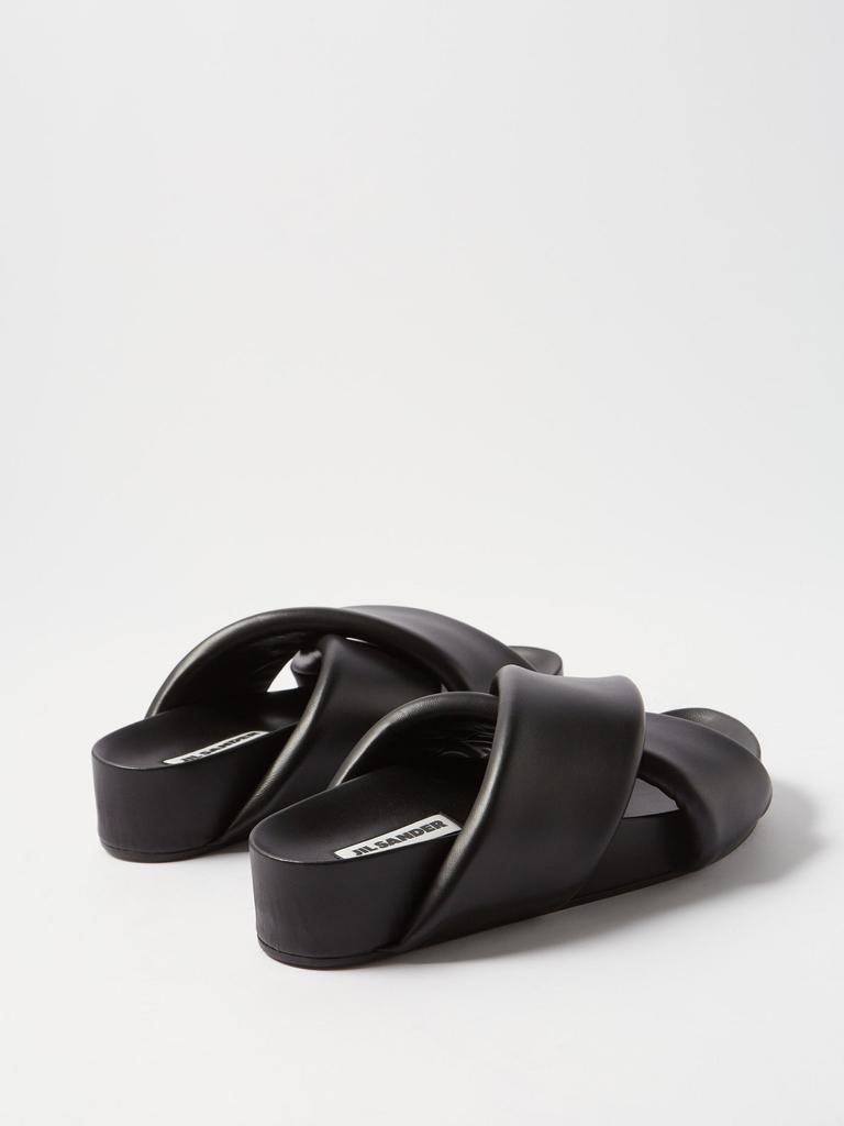 商品Jil Sander|Padded leather platform slides,价格¥4148,第6张图片详细描述