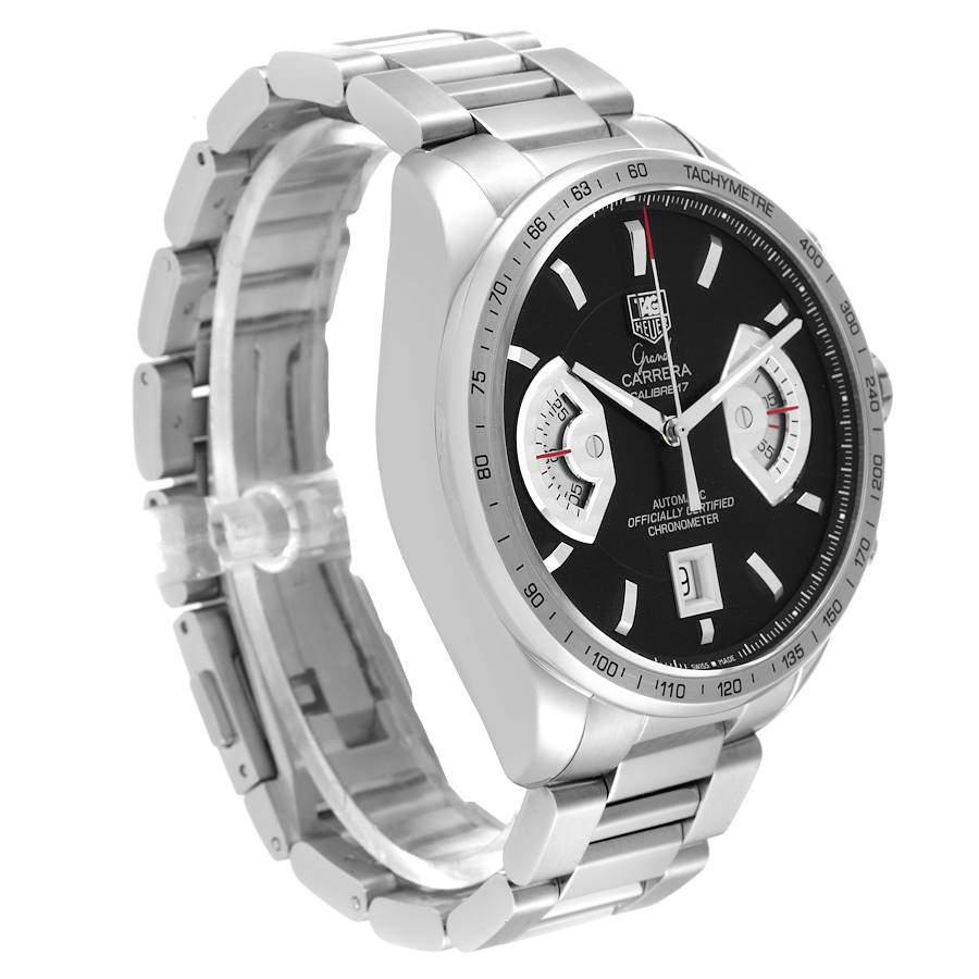 Tag Heuer Black Stainless Steel Carrera CAV511G Automatic Men's Wristwatch 43 mm商品第7张图片规格展示