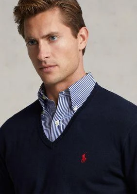 商品Ralph Lauren|Ralph Lauren Cotton V Neck Sweater,价格¥873,第3张图片详细描述