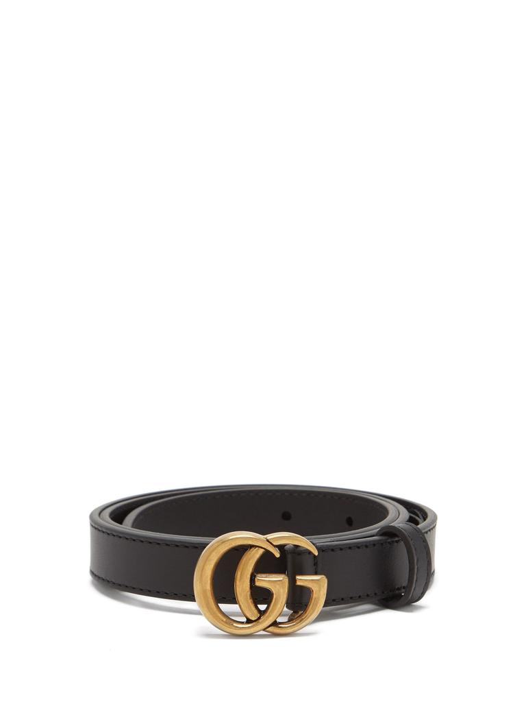 商品Gucci|GG-logo leather belt,价格¥2591,第1张图片