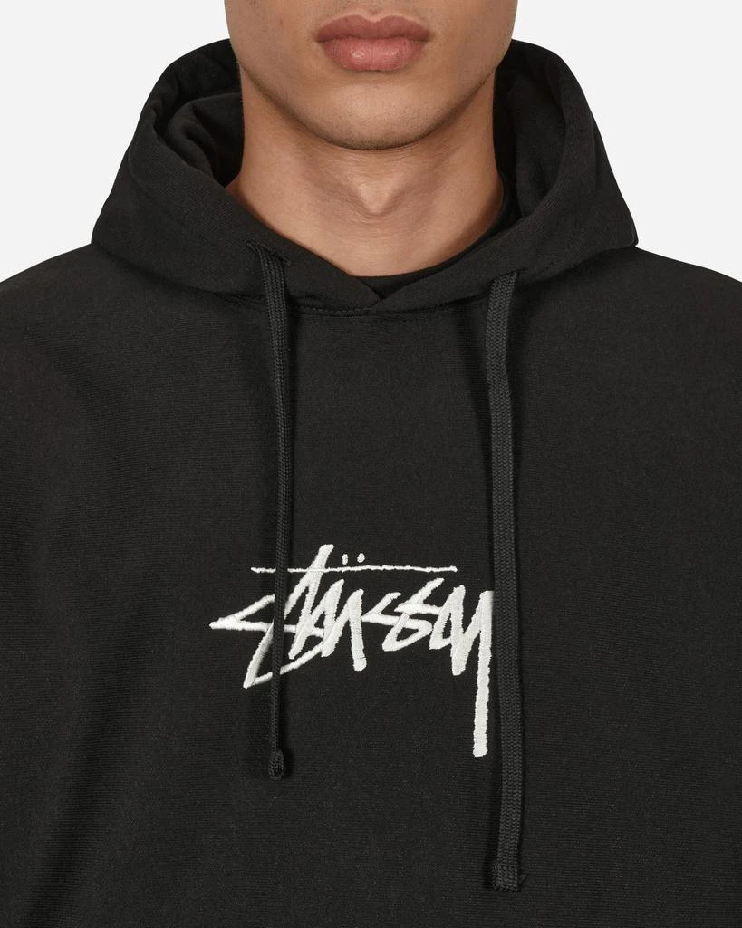 商品STUSSY|Stock Logo Applique Hooded Sweatshirt Black,价格¥1058,第5张图片详细描述