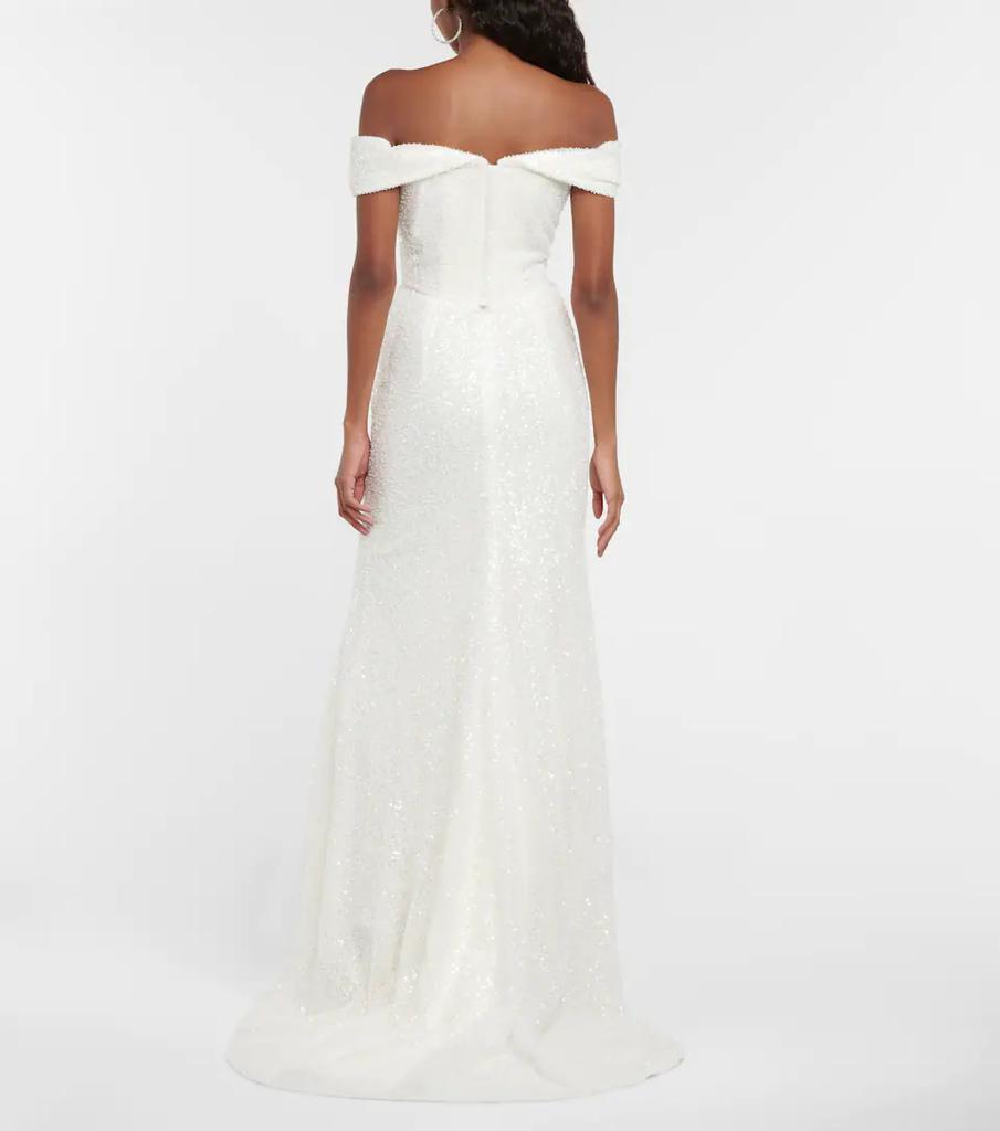 商品Vivienne Westwood|新娘造型 — Cora Cocotte亮片金葱长礼服,价格¥36675,第5张图片详细描述