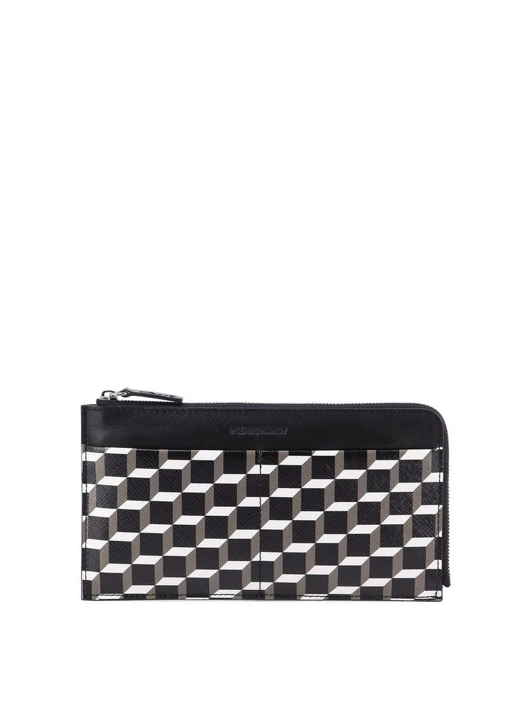 商品PIERRE HARDY|Maxi Perspective Wallets & Card Holders Black,价格¥697,第1张图片