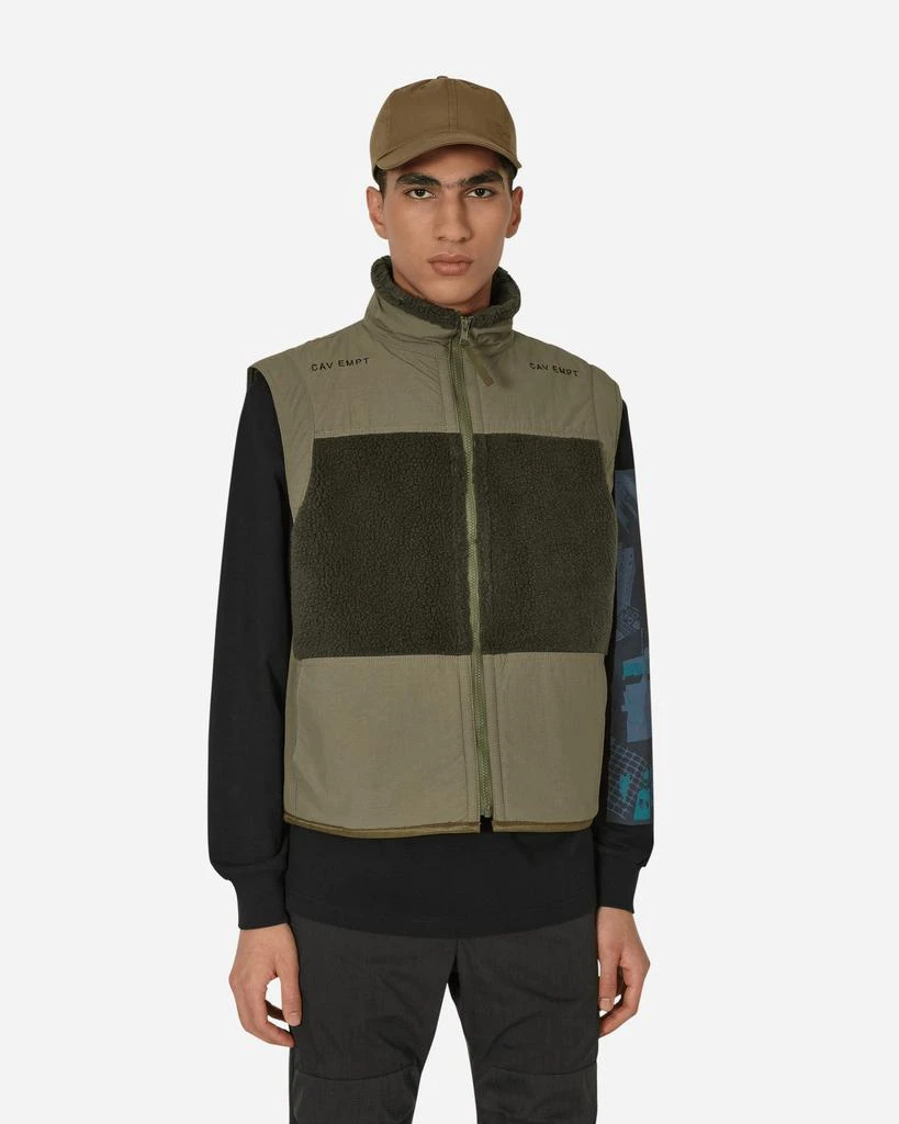 商品Cav Empt|Boa Fleece Vest Green,价格¥1388,第1张图片