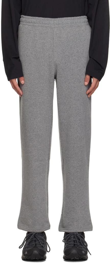 商品The North Face|Gray Embroidered Sweatpants,价格¥354,第1张图片