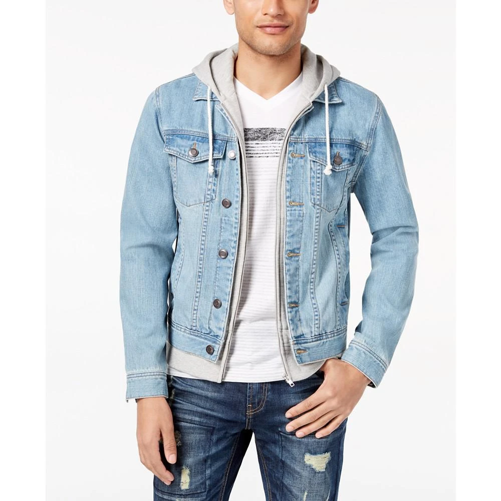 商品American Rag|Men's Layered-Look Trucker Jacket, Created for Macy's,价格¥316,第1张图片