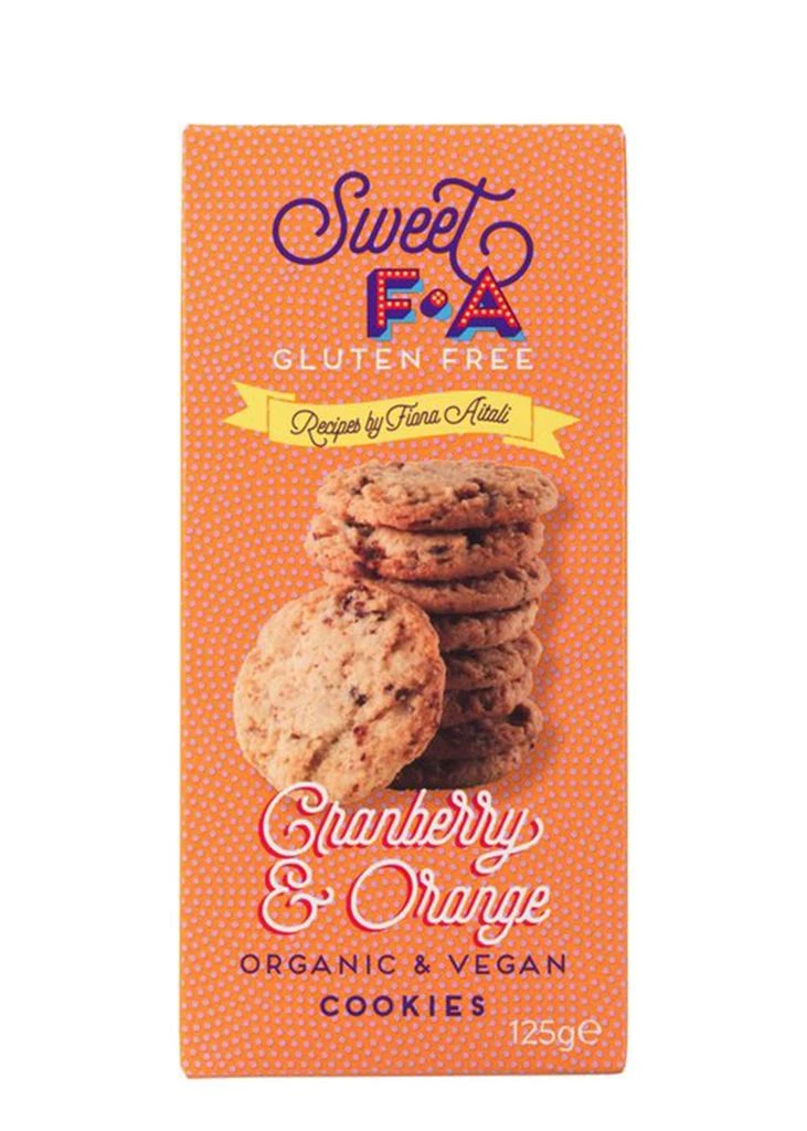商品SWEET FA|Cranberry & Orange Gluten Free Biscuits 125g,价格¥51,第1张图片