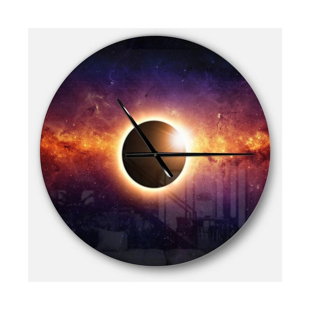 商品Design Art|Designart Oversized Modern Round Metal Wall Clock,价格¥1221,第1张图片