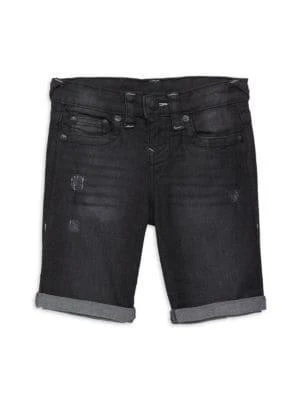 商品True Religion|Baby Boy's 2-Piece Logo Tee & Denim Shorts Set,价格¥159,第3张图片详细描述