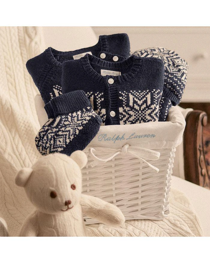 商品Ralph Lauren|Polo Boys' Snowflake Cotton-Blend Hat & Bootie Set - Baby,价格¥537,第5张图片详细描述