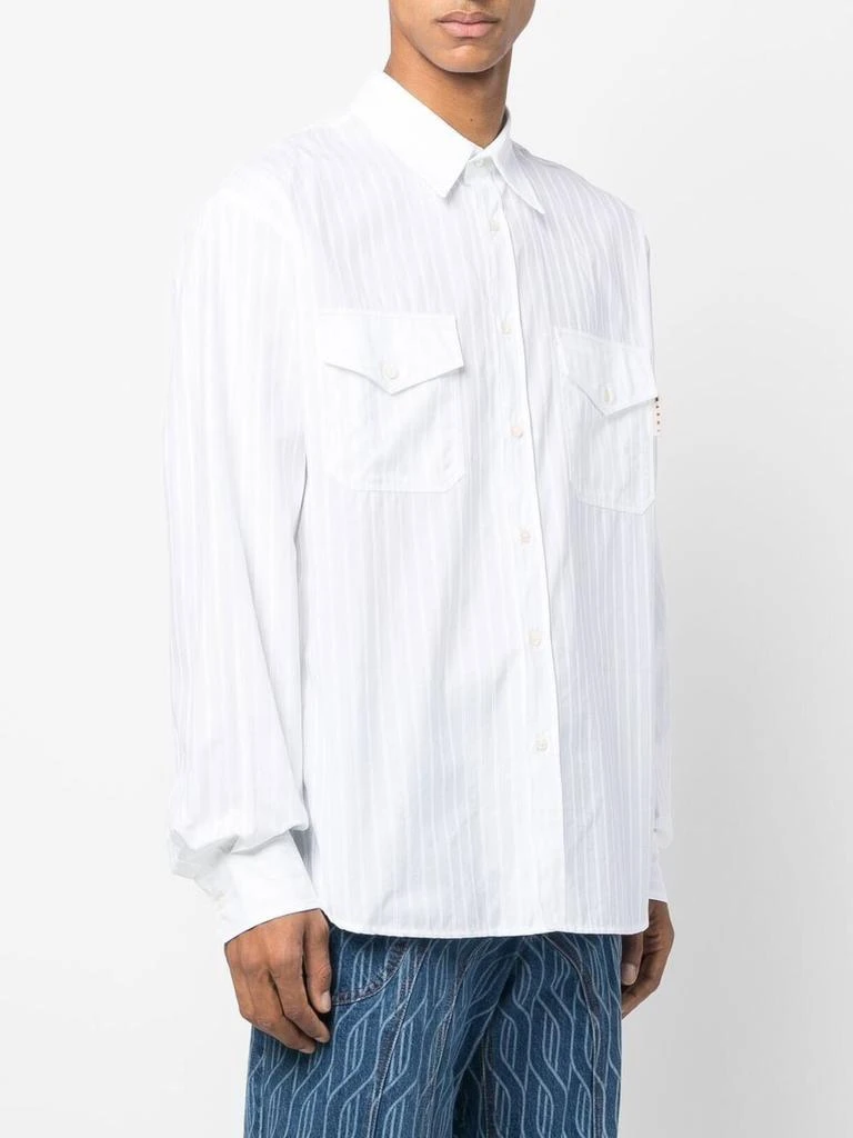 商品Marni|Embroidered striped shirt,价格¥1977,第3张图片详细描述