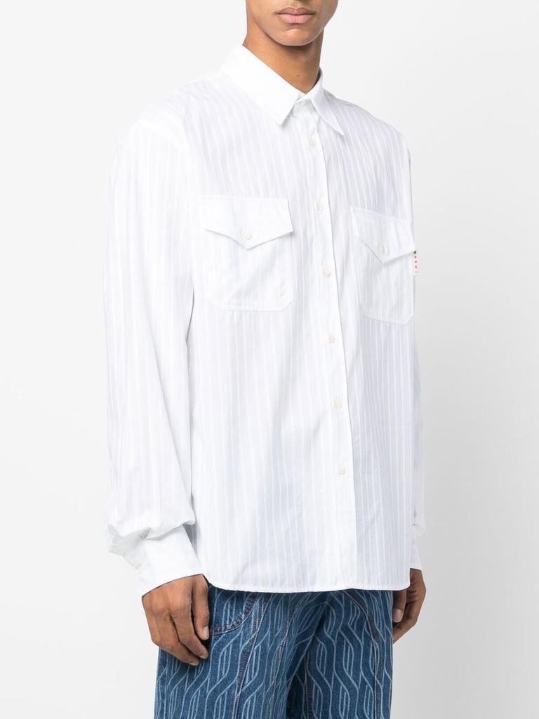 商品Marni|Embroidered striped shirt,价格¥2209,第5张图片详细描述