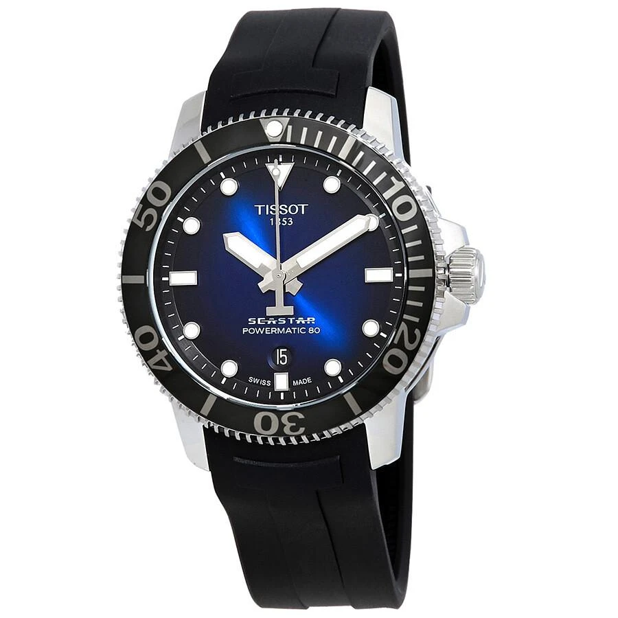 商品Tissot|Seastar 1000 Automatic Blue Dial Men's Watch T1204071704100,价格¥3796,第1张图片