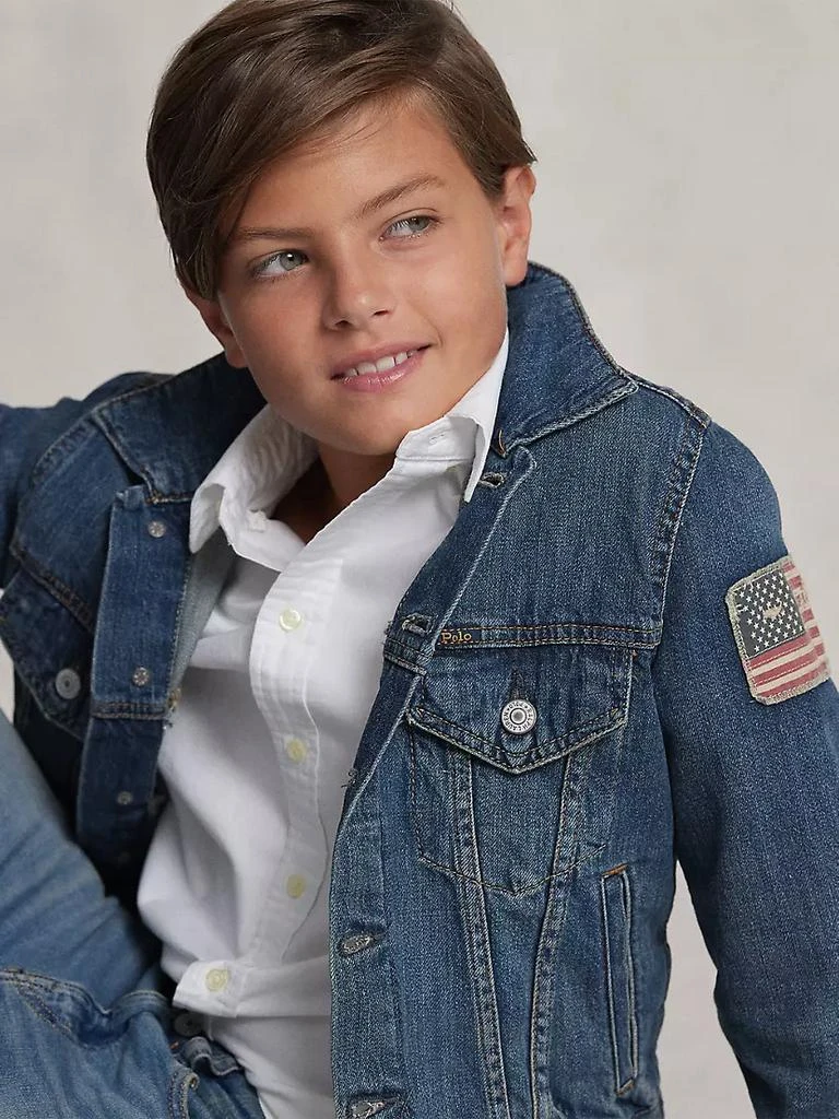 商品Ralph Lauren|Little Boy's & Boy's Trucker Denim Jacket,价格¥654,第5张图片详细描述