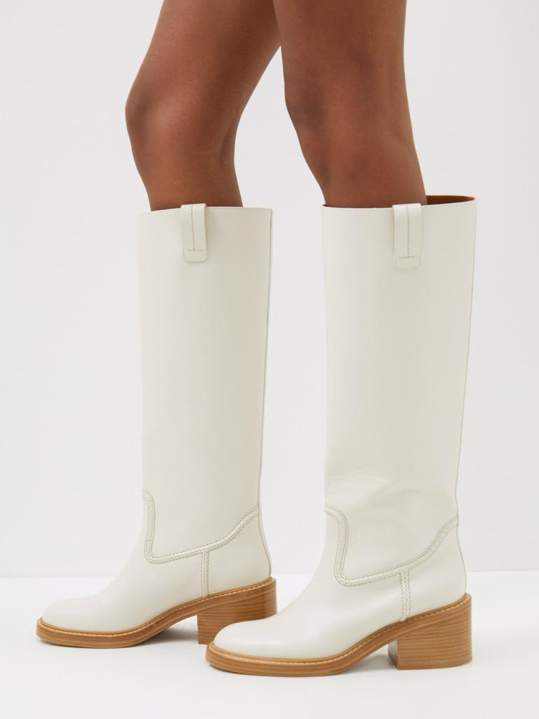 商品Chloé|Mallo knee-high leather boots,价格¥9508,第5张图片详细描述