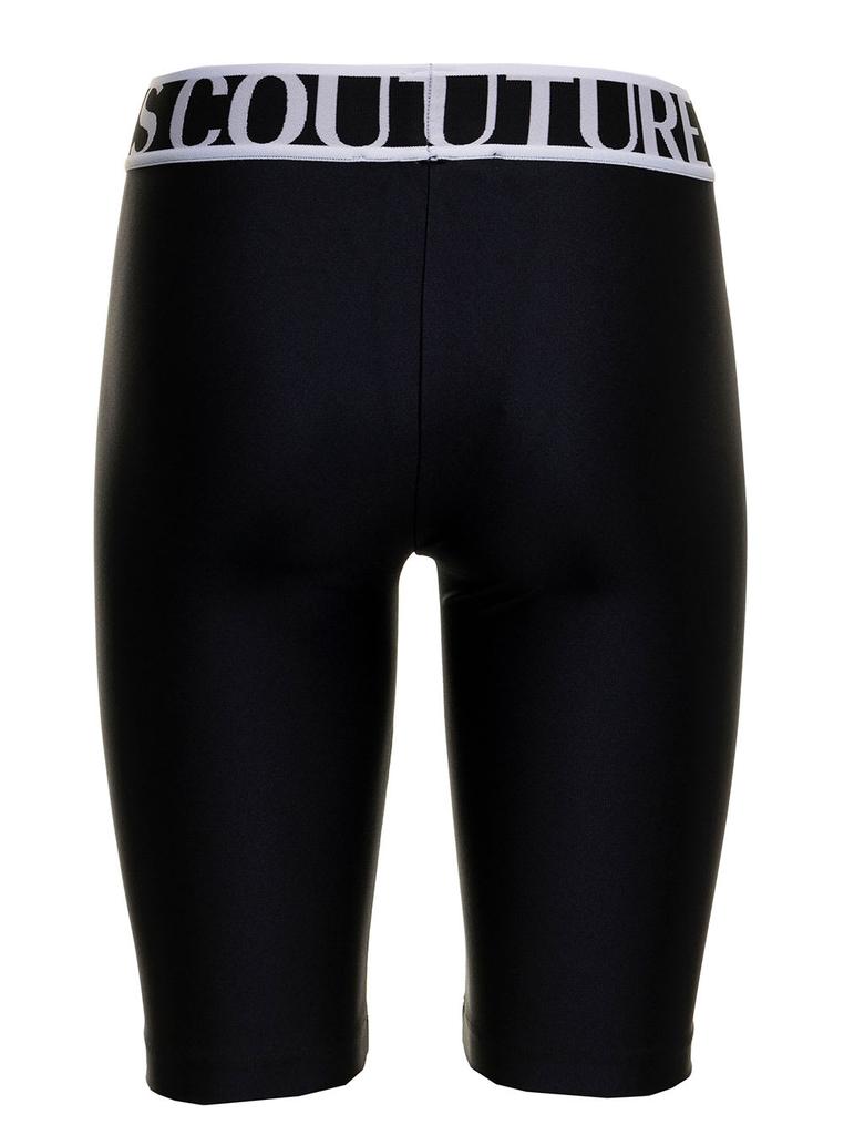 Versace Jeans Couture Womans Stretch Fabric Cyclist Shorts With Logo商品第2张图片规格展示