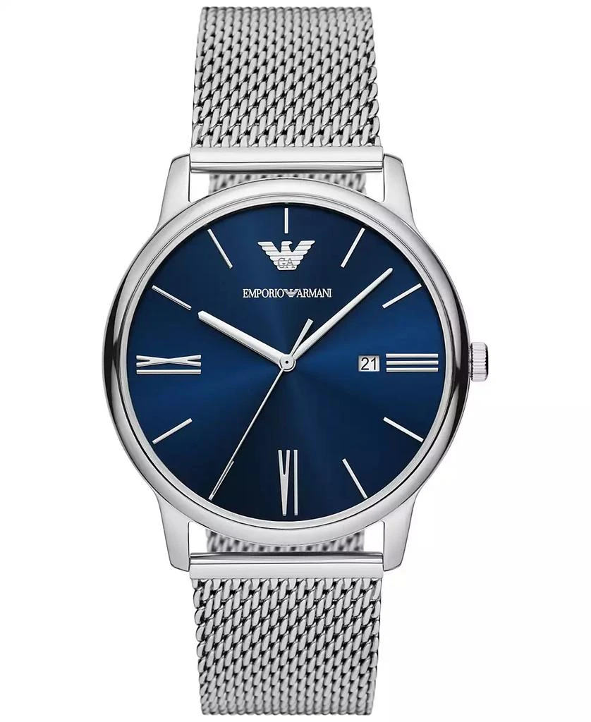 商品Emporio Armani|Men's Stainless Steel Mesh Bracelet 42mm,价格¥1682,第1张图片