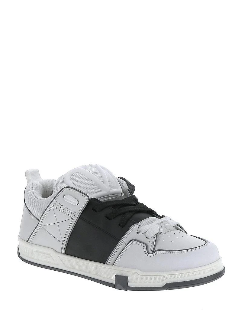 商品Valentino|Open Skate Calfskin And Fabric Sneaker,价格¥4961,第2张图片详细描述
