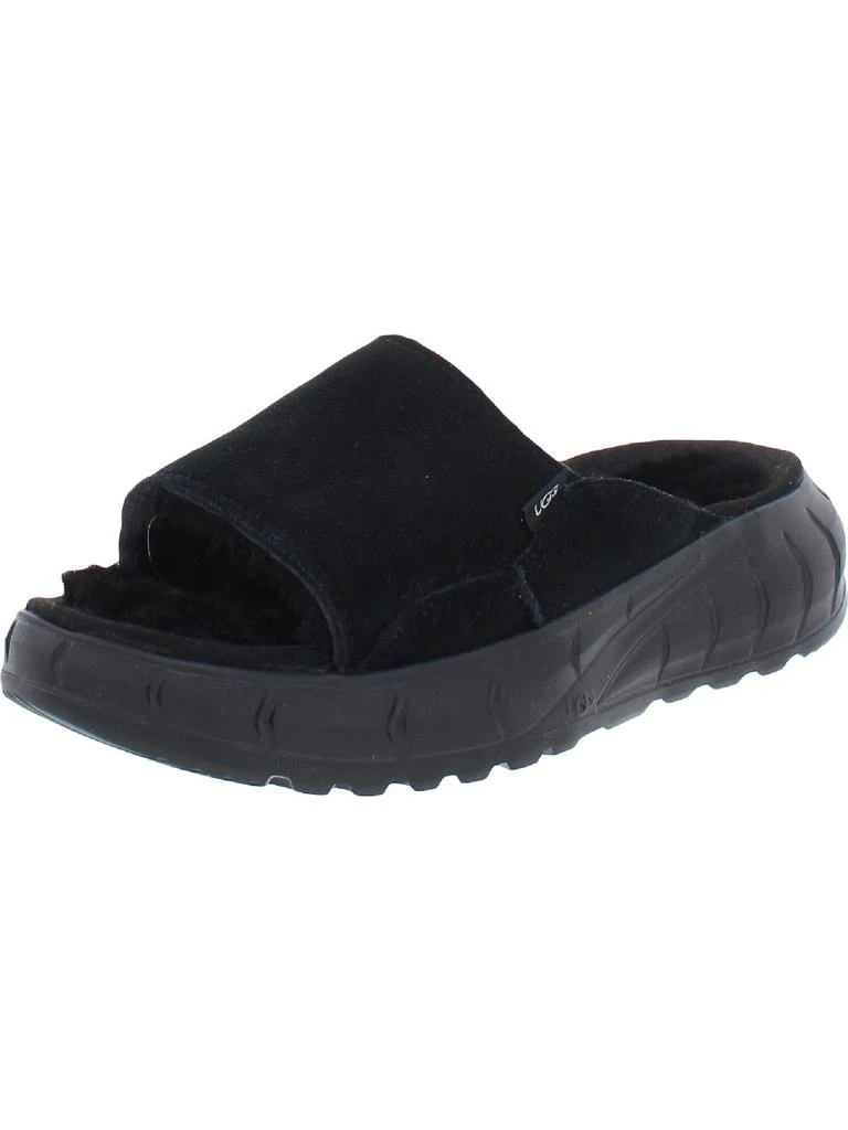 商品UGG|Westsider Slide Womens Leather Faux Fur Slide Sandals,价格¥552,第1张图片详细描述