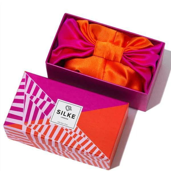 商品Lookfantastic|SILKE Hair Wrap The Poppy - Pink and Orange,价格¥528,第2张图片详细描述