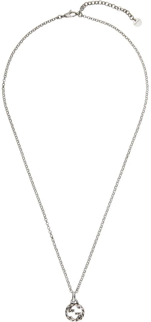 商品Gucci|Silver Interlocking G Necklace,价格¥2199,第1张图片