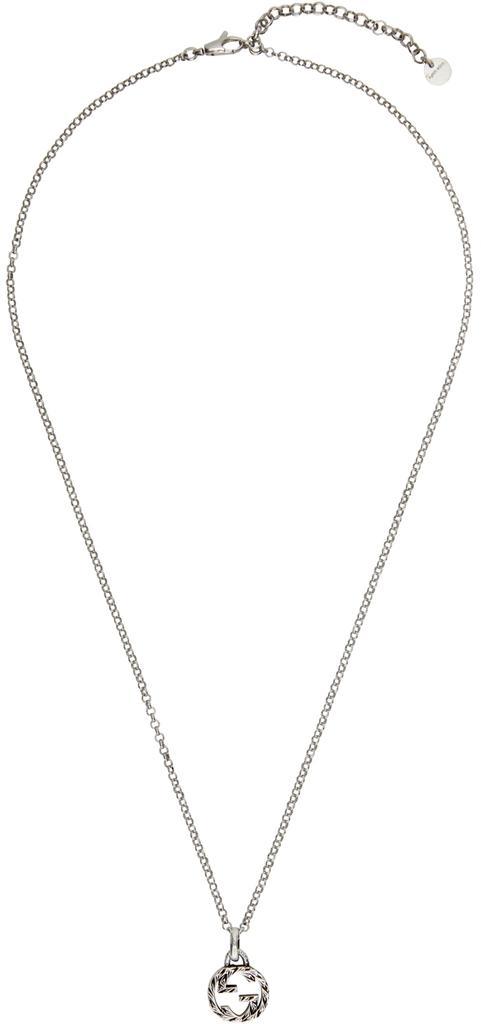 商品Gucci|Silver Interlocking G Necklace,价格¥1996,第1张图片