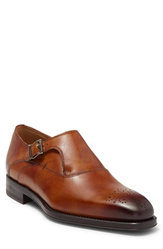 商品Magnanni|Ress Monk Strap Leather Loafer,价格¥1838,第1张图片