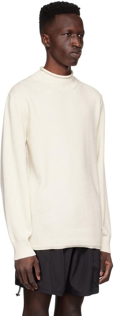商品We11done|Off-White Cashmere Sweater,价格¥2662,第4张图片详细描述