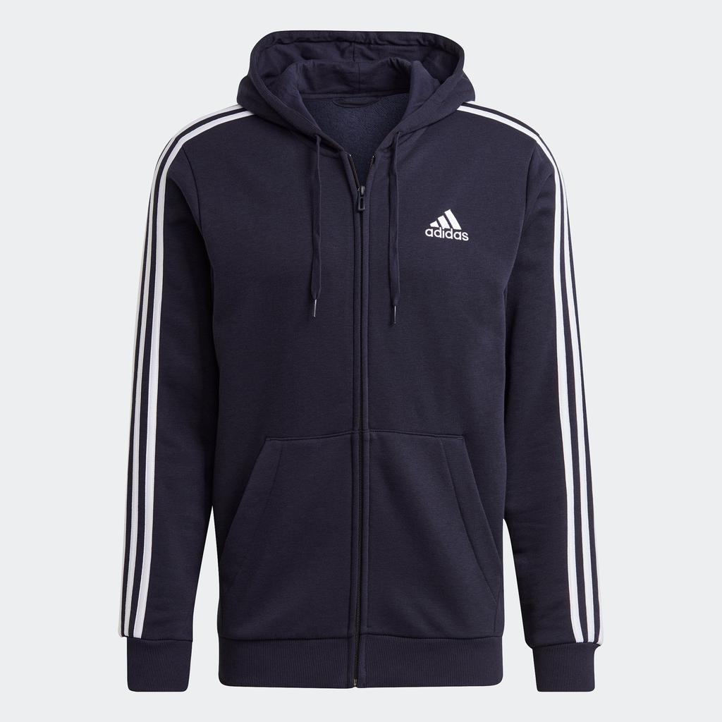 商品Adidas|Men's adidas Essentials Fleece 3-Stripes Full-Zip Hoodie,价格¥386,第1张图片