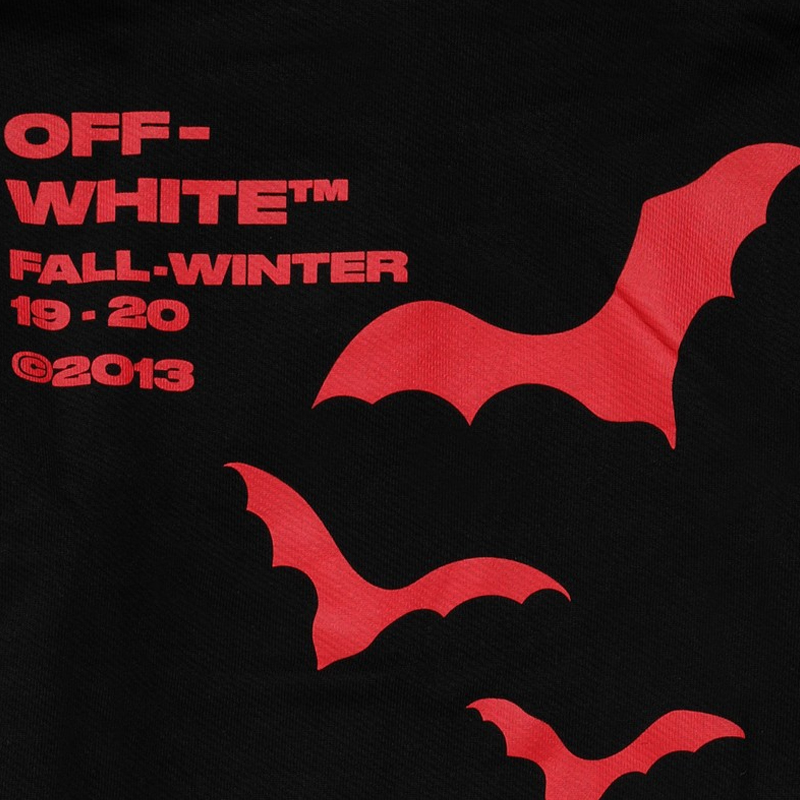 OFF WHITE 男士黑色棉卫衣 OMBB034E19D25007-1020商品第1张图片规格展示