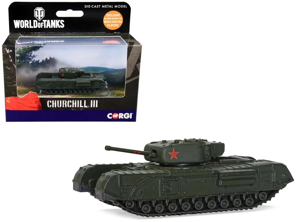商品Corgi|Churchill Mk III Infantry Tank USSR "World of Tanks" Video Game Diecast Model by,价格¥223,第2张图片详细描述