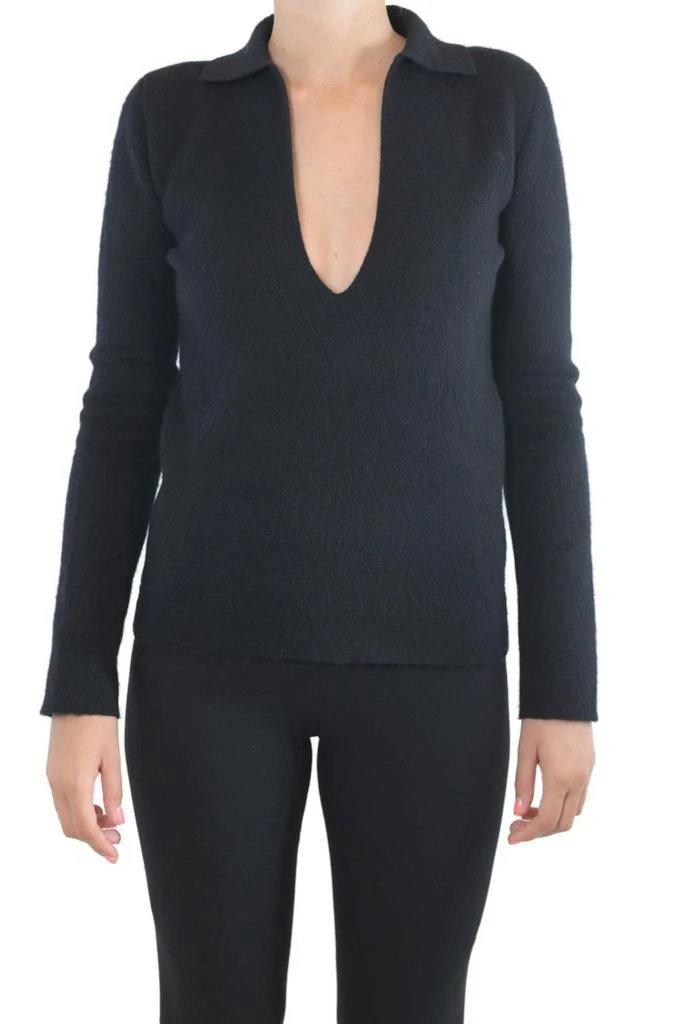 商品Jil Sander|Black Virgin Wool Sweater With Collar,价格¥5322,第1张图片