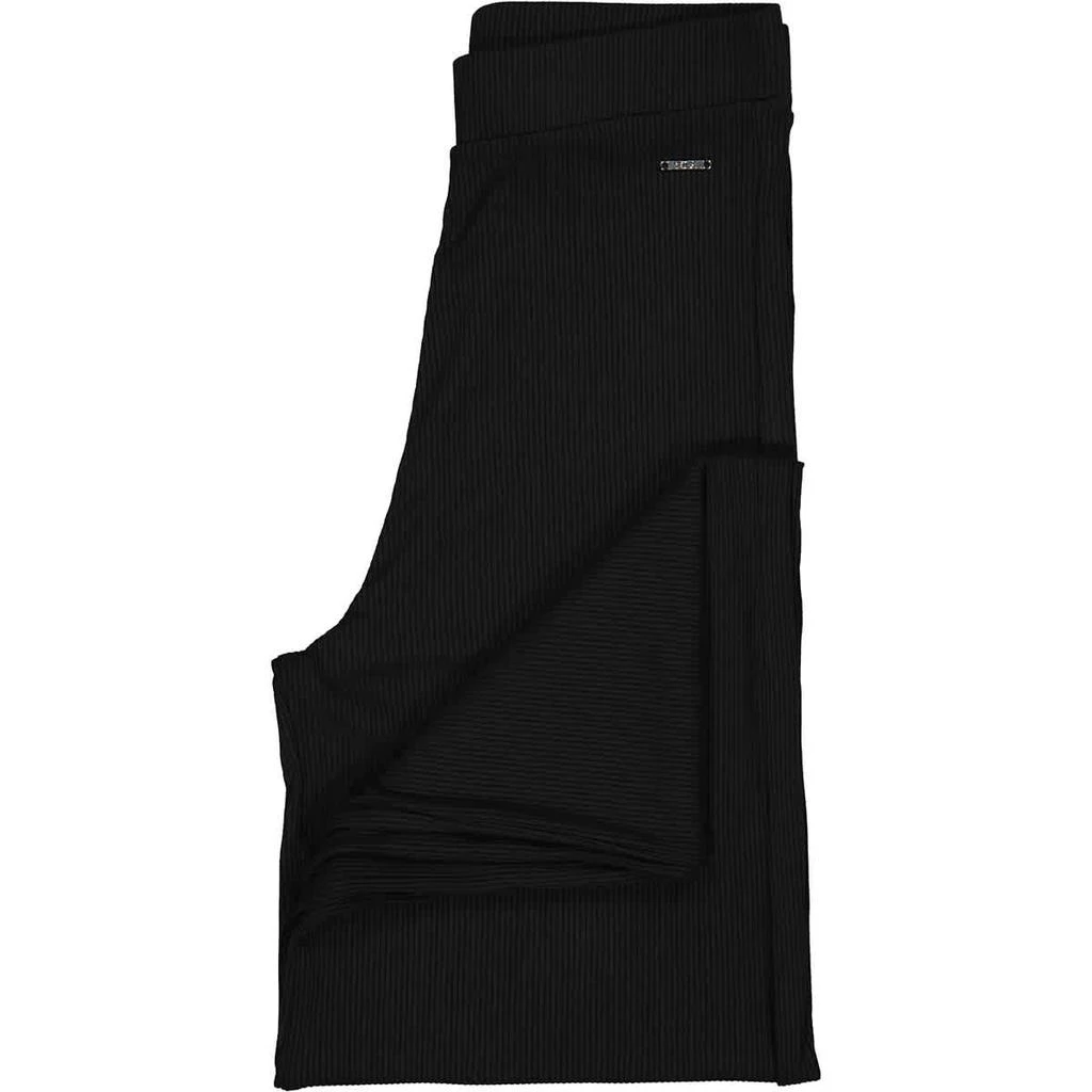 商品Fila|Fila Ladies Black Dasha Ribbed Wide Trousers, Size Medium,价格¥253,第3张图片详细描述