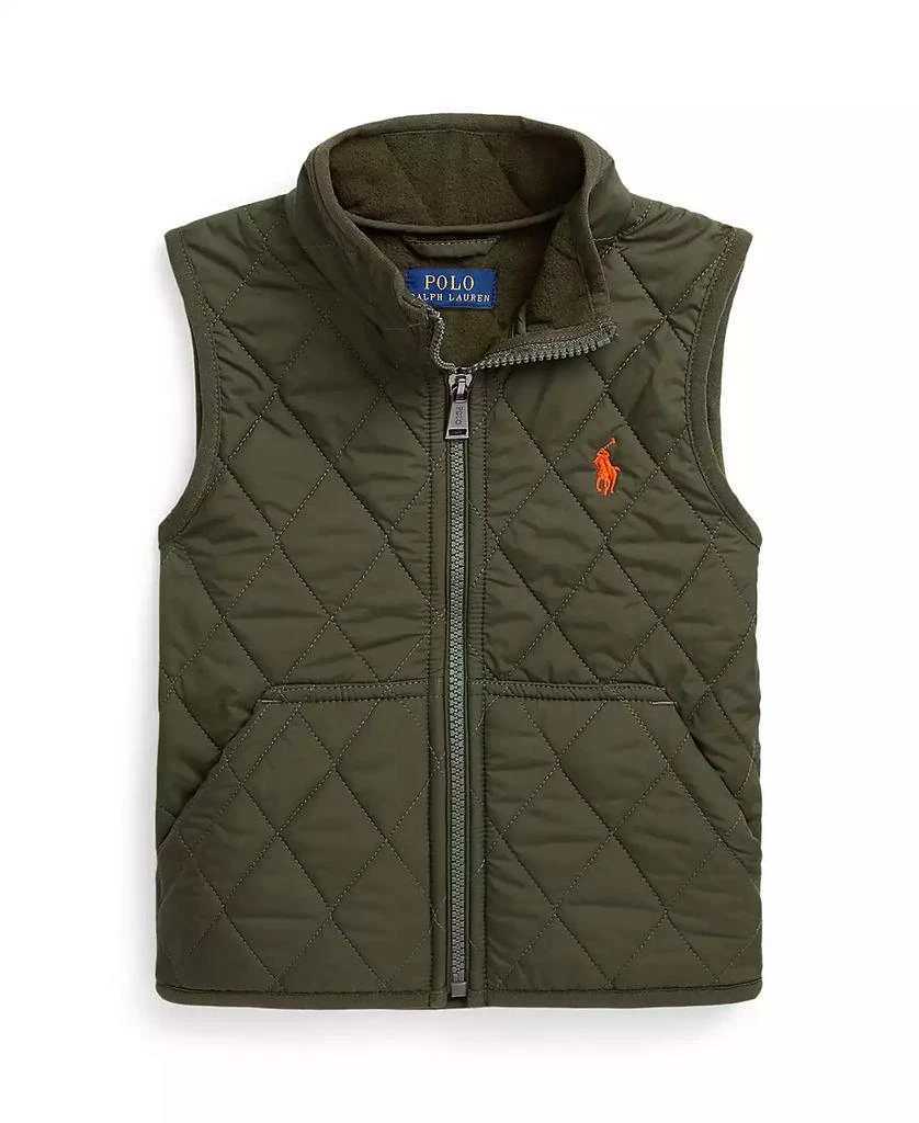 商品Ralph Lauren|Toddler and Little Boys Quilted Water-Repellent Vest,价格¥554,第1张图片