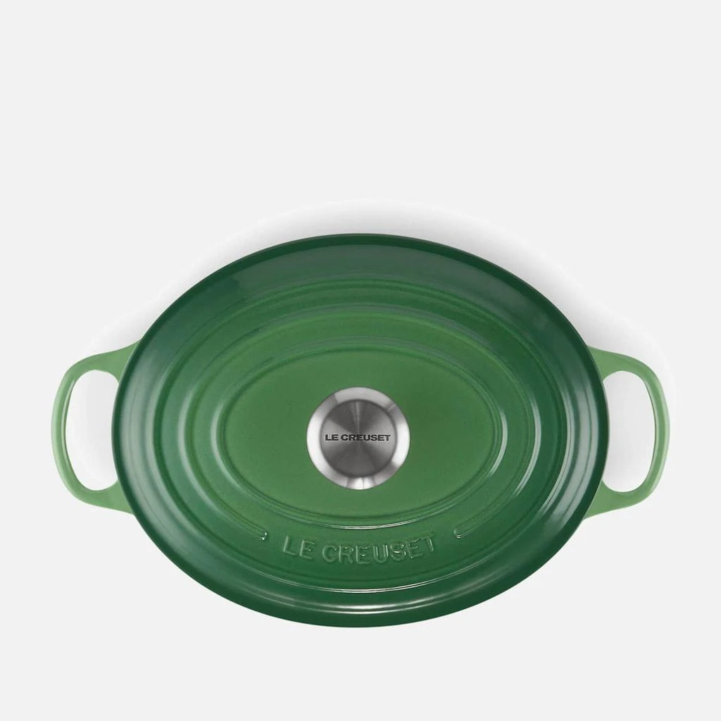 商品Le Creuset|Le Creuset Signature Cast Iron Oval Casserole - 27cm - Bamboo Green,价格¥2184,第4张图片详细描述