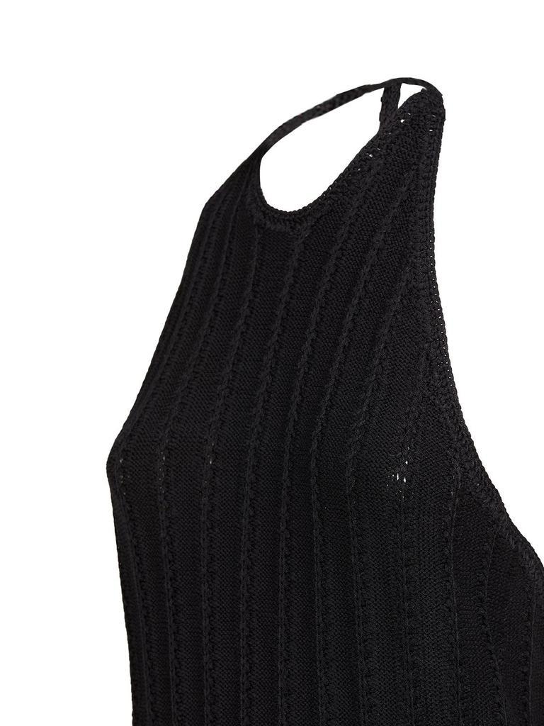 商品Ganni|Open Back Tech Blend Halter Dress,价格¥2405,第4张图片详细描述