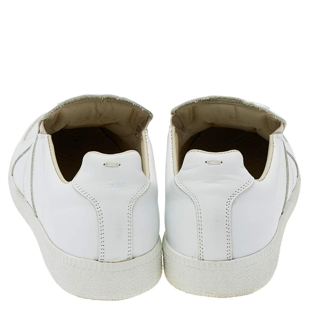 Maison Martin Margiela White Leather Slip on Sneakers Size 39商品第5张图片规格展示