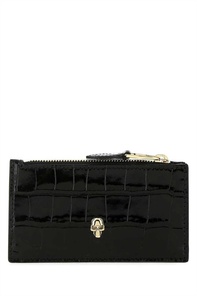 商品Alexander McQueen|Alexander McQueen Wallets in Black,价格¥1610,第1张图片