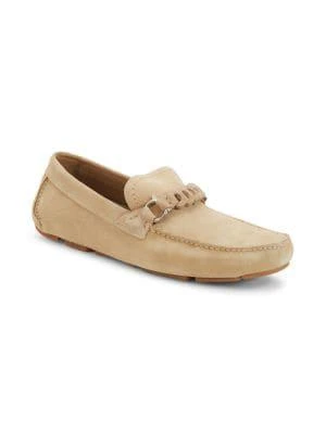 商品Salvatore Ferragamo|​Braided Suede Driving Shoes,价格¥2682,第2张图片详细描述