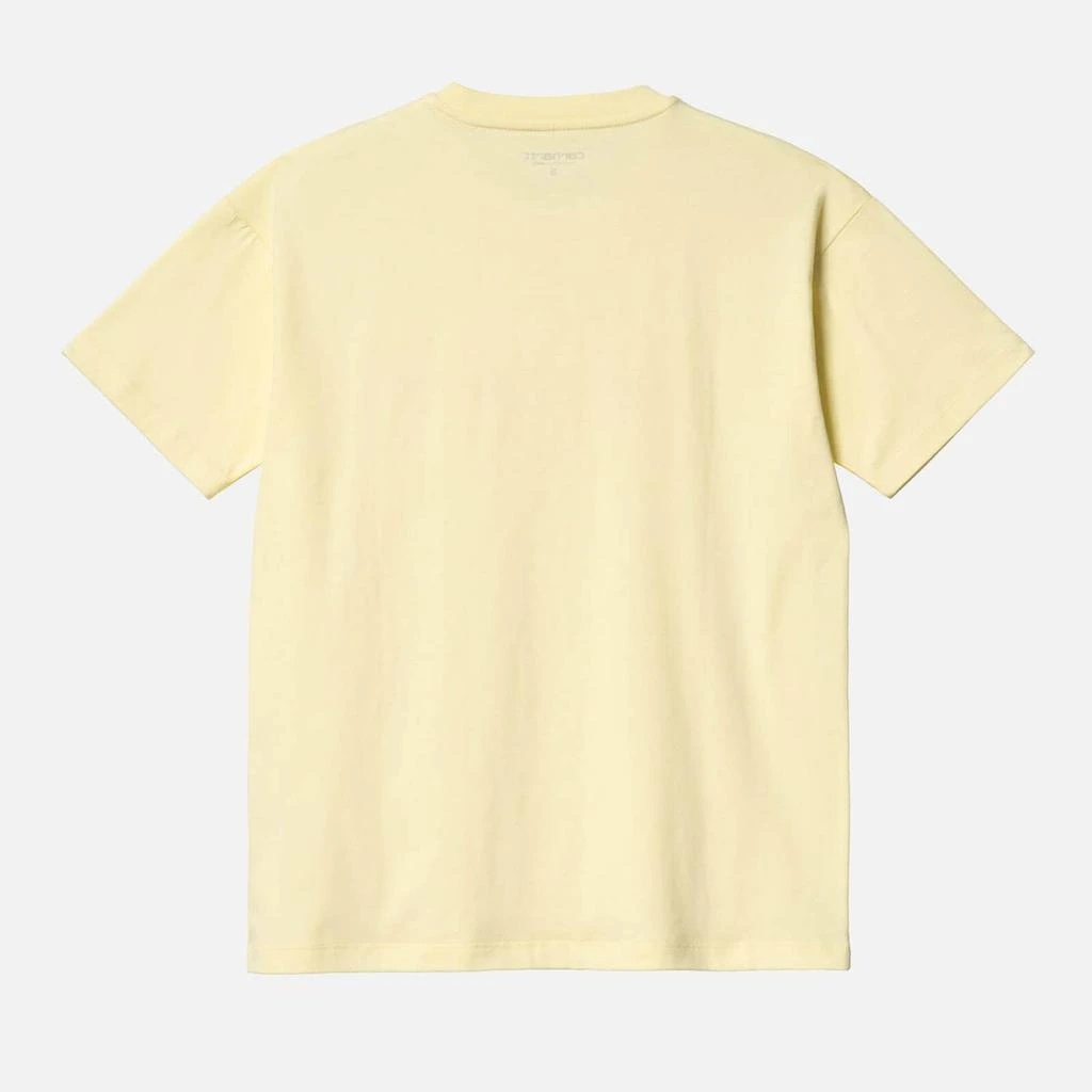 商品Carhartt|Carhartt WIP Women's S/S Script T-Shirt - Soft Yellow/Popsicle,价格¥113,第2张图片详细描述