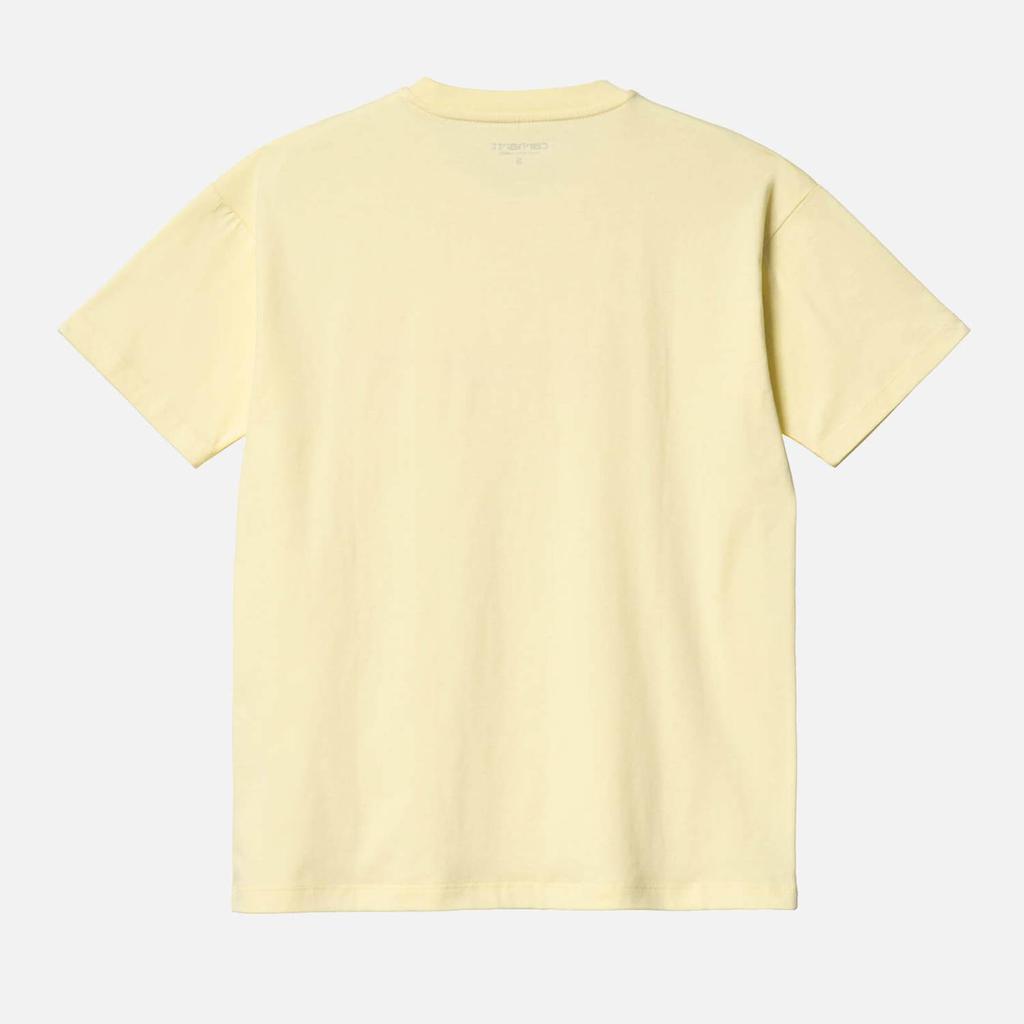 商品Carhartt|Carhartt WIP Women's S/S Script T-Shirt - Soft Yellow/Popsicle,价格¥130,第4张图片详细描述